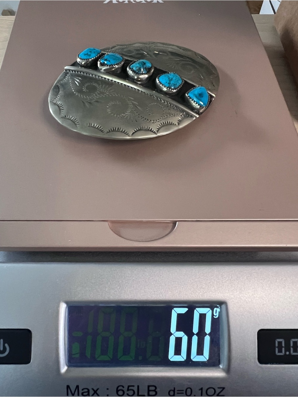 Turquoise Belt Buckle - Picture 8 of 10